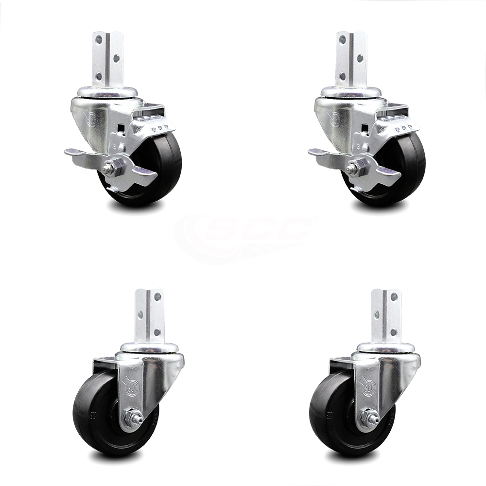 uxcell 60 Diameter PU Wheel 11mm Grip Ring Stem Non-Brake Rolling Caster Pulley uxcell 60 Diameter PU Wheel 11mm Grip Ring Stem Non-Brake Rolling Caster Pulley